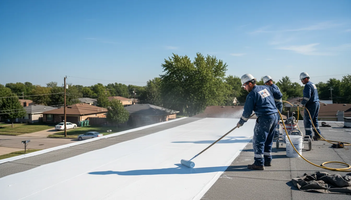 Commercial roof coating in Vista, CA near me